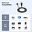 JUNSUNMAY 1.5m USB A 2.0 to Mini B 5 Pin Adapter Cable for Hard Drive / Digital Camera / Phone - Up Elbow - 3