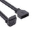 U3-082-DN Angled USB 3.0 20Pin Male to Female Extension 5Gbps Cable for Computer Motherboard Mainboard - 1