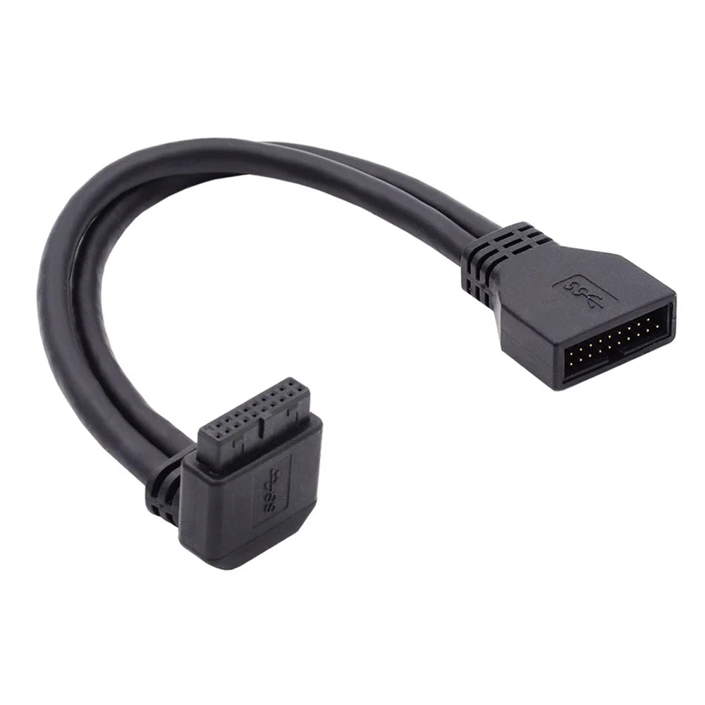 U3-082-UP USB 3.0 20Pin Male to Female Wire Angled 5Gbps Motherboard Mainboard Connection Cable - 2