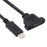 U3-083-CM 50CM 5Gbps Type-C Male to Micro USB 3.0 Female Screw Mount Type Extension Cable - 1