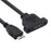 U3-083-MM 50cm Micro USB 3.0 Male to Micro 3.0 Type-B Female 5Gbps Screw Mount Type Extension Cable - 1
