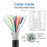 U3-083-AF 50cm Type-A USB 3.0 Female to Micro 3.0 Type-B Female Screw Mount Type 5Gbps Extension Cable - 5