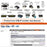 U3-083-AF 50cm Type-A USB 3.0 Female to Micro 3.0 Type-B Female Screw Mount Type 5Gbps Extension Cable - 7