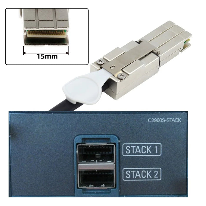 SF-073-0.5M CAB-STK-E FlexStack Stacking Cable for CISCO 2960S 2960X 2960XR Networking Switch - 6