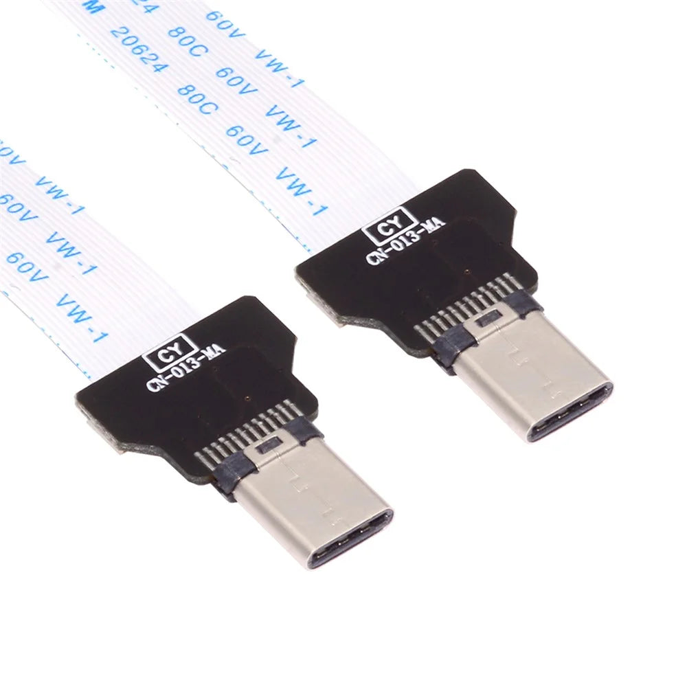 UC-019-CM CN-008-OTG / CN-009-0.13M / CN-013-MA OTG USB-C Type-C Male Host to Type-C Male Target Data Flat Slim FPC Cable - 1