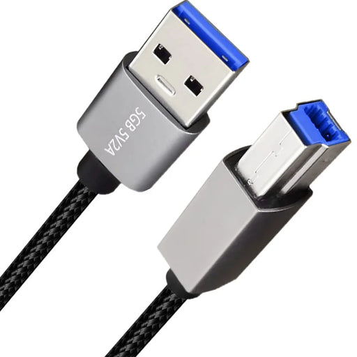 JUNSUNMAY 1m USB-A 3.0 Male to USB Type-B Male Printer Cable Computer Printing Cord - 2