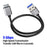 JUNSUNMAY 1m USB-A 3.0 Male to Micro-B Male Nylon Data Transfer Cable for Hard Drive Camera - 4