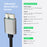 JUNSUNMAY 5m USB-A 3.0 Male to Micro-B Male Nylon Braided Data Cable for Hard Drive Camera - 6