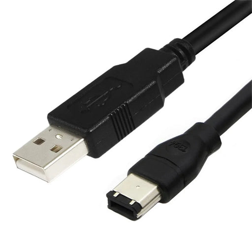 JUNSUNMAY 3m 480Mbps Firewire IEEE 1394 6 Pin Male to USB 2.0 Male Adapter Converter Cable - 2