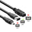 JUNSUNMAY 3m 480Mbps Firewire IEEE 1394 6 Pin Male to USB 2.0 Male Adapter Converter Cable - 3