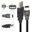 JUNSUNMAY 3m 480Mbps Firewire IEEE 1394 6 Pin Male to USB 2.0 Male Adapter Converter Cable - 5