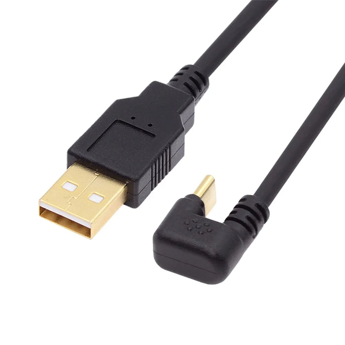 UC-023-OS 1m USB2.0 Type A to Type C Opposite U Shape Back Angled 480Mbps Power Data Cable - 1
