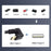 UC-023-OS 1m USB2.0 Type A to Type C Opposite U Shape Back Angled 480Mbps Power Data Cable - 4