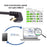 UC-023-OS 1m USB2.0 Type A to Type C Opposite U Shape Back Angled 480Mbps Power Data Cable - 5