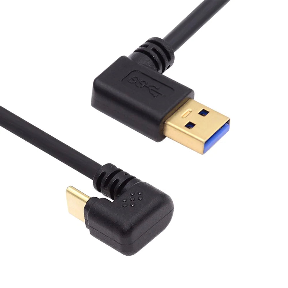 UC-101-LE 0.3m 5Gbps USB3.0 Type-A to Type-C Opposite U Shape 90-degree Left Angled Cable - 1