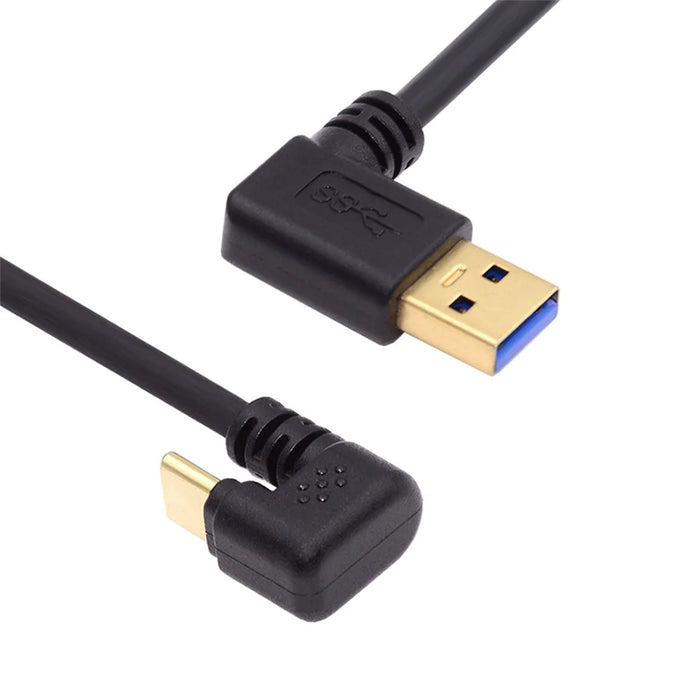 UC-101-LE 0.3m 5Gbps USB3.0 Type-A to Type-C Opposite U Shape 90-degree Left Angled Cable - 1