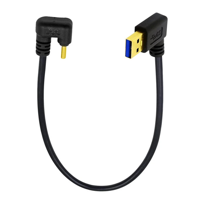 UC-101-LE 0.3m 5Gbps USB3.0 Type-A to Type-C Opposite U Shape 90-degree Left Angled Cable - 2