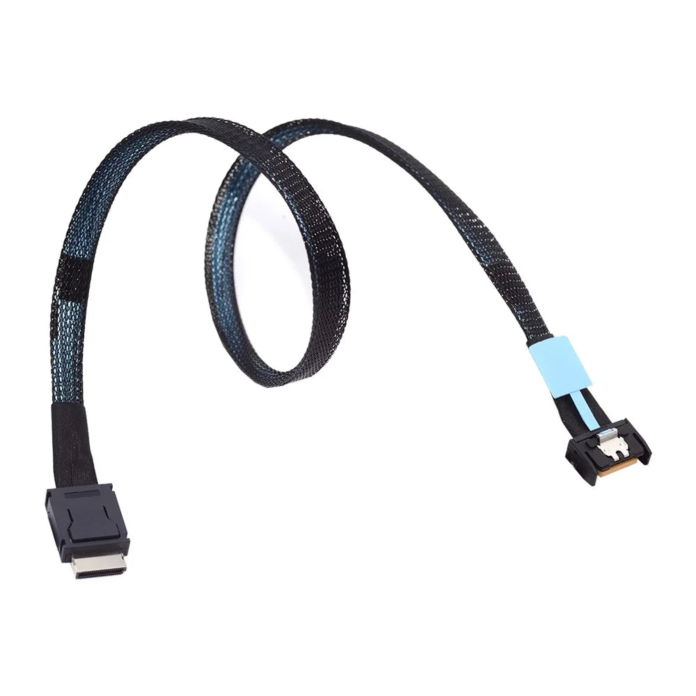 SF-077 50cm PCI-E MCIO 38Pin Male to SFF-8611 Oculink 4X Extender Cord - 2