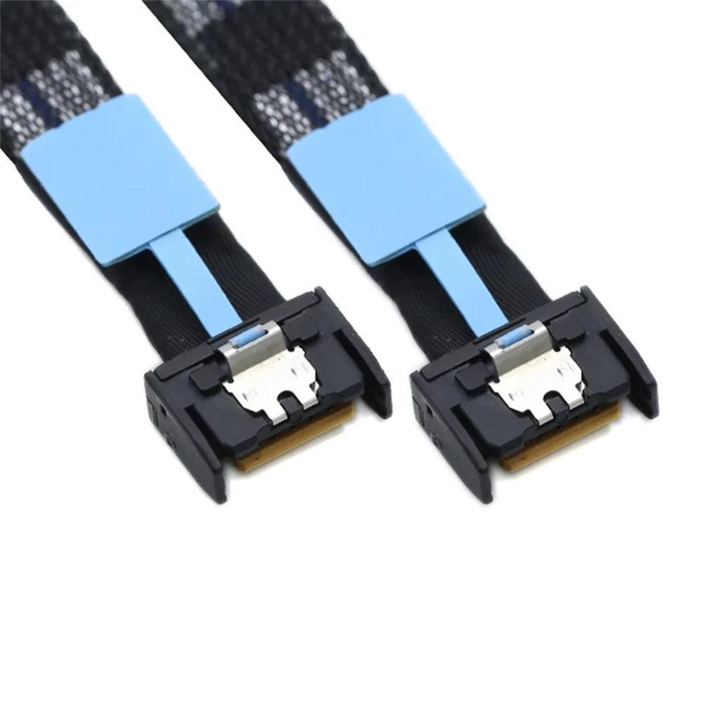 SF-079 50cm MCIO PCI-E 4i 38Pin Male to MCIO 38Pin Male Adapter Extender Cable - 1