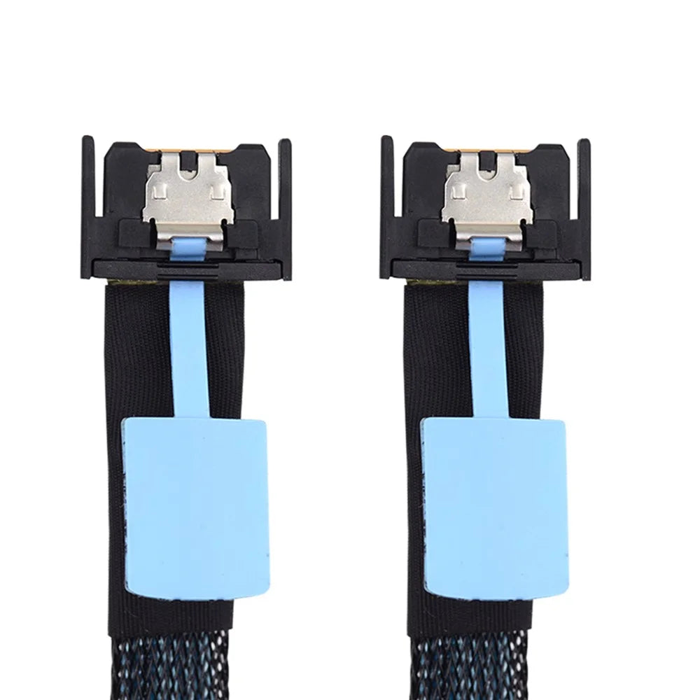 SF-079 50cm MCIO PCI-E 4i 38Pin Male to MCIO 38Pin Male Adapter Extender Cable - 3