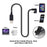 U2-089-OS 1.5m USB2.0 to Micro USB Data Cable 480Mbps U-Shape Angled Micro Power Cable - 6