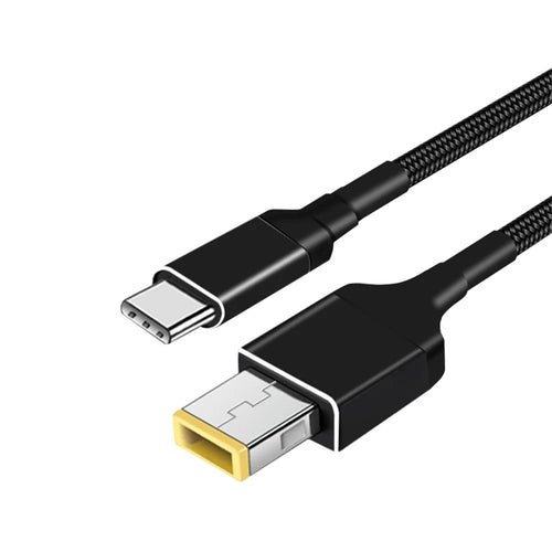 Type-C to Square Power Charging Cable for Lenovo Computer 100W 1.8m Charger Cord - 1