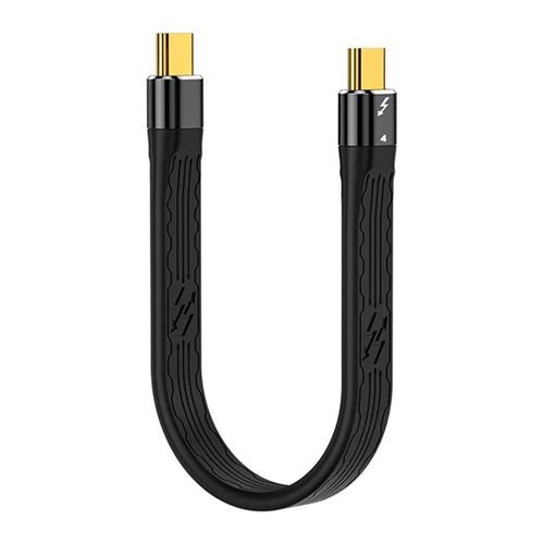 22cm Thunderbolt 4 Type-C Male to Male Cable PD 100W FPC Flexible Charging Data Cable - 1