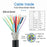 U3-078-DN 90 Degree Down Angled USB 3.0 A Male to Micro-B 3.0 Plug Angled Locking Screw Panel Cable 25cm - 5