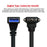 U3-078-DN 90 Degree Down Angled USB 3.0 A Male to Micro-B 3.0 Plug Angled Locking Screw Panel Cable 25cm - 7