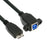 U3-087 5Gbps USB 3.0 Type-B Female to USB3.0 Micro-B Male Extension Cable for Disk SSD Camera Data 30cm - 1