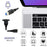 U3-087 5Gbps USB 3.0 Type-B Female to USB3.0 Micro-B Male Extension Cable for Disk SSD Camera Data 30cm - 7