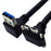 U3-078-UP 25cm Down Angled USB 3.0 Male to Micro 3.0 Plug Up Angled Cable - 1