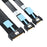 SF-080 PCI-E 5.0 Mini Cool Edge IO MCIO STR PCI-E 8i 74Pin Male to Dual MCIO 38Pin Male Extender Cable 50cm - 1
