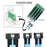 SF-080 PCI-E 5.0 Mini Cool Edge IO MCIO STR PCI-E 8i 74Pin Male to Dual MCIO 38Pin Male Extender Cable 50cm - 2