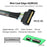 SF-080 PCI-E 5.0 Mini Cool Edge IO MCIO STR PCI-E 8i 74Pin Male to Dual MCIO 38Pin Male Extender Cable 50cm - 4
