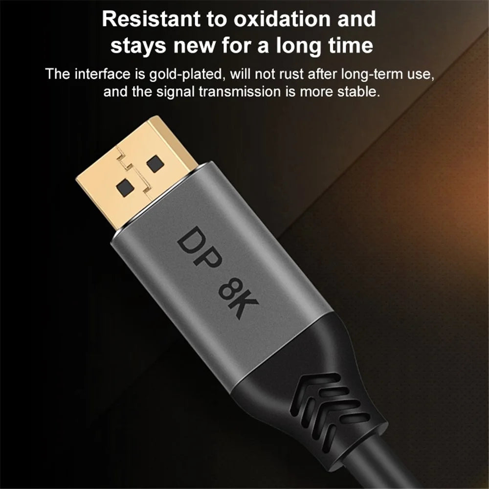 5m DP1.4 Male to Male Cable 8K Displayport HD Video Adapter Cord for HDTV Monitor Projector - 6