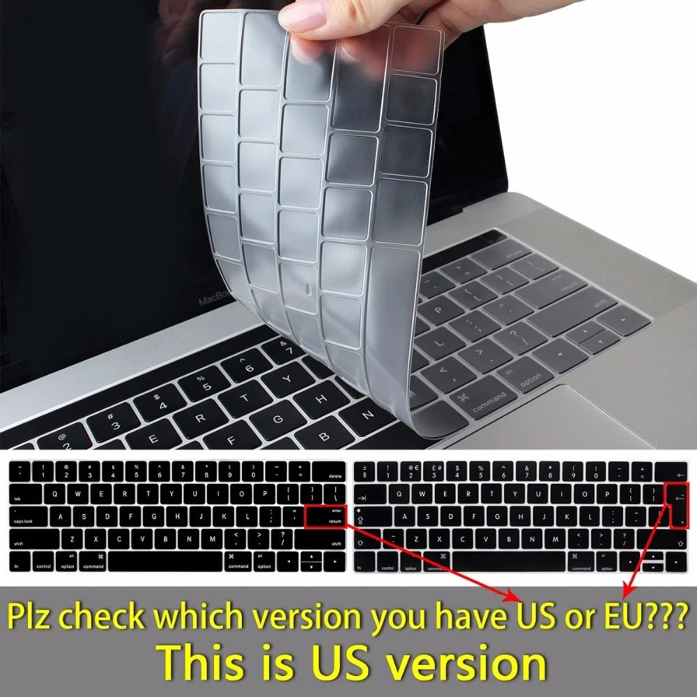 WIWU Soft Silicone Keyboard Protector Film Replacement (US Version) for Apple MacBook Air 13 inch (2018) - 2