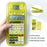 CTIFREE S8 Scientific Calculator 240 Functions Multi Replay LCD Digital Clock Stationery Set for Students - Yellow - 3