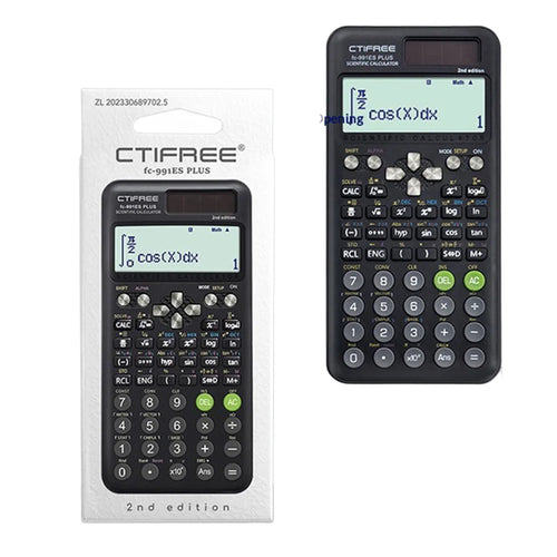 CTIFREE Scientific Calculator 417 Functions for Students / Professionals Digital Display Matrix Complex Equation Solver - Black - 1