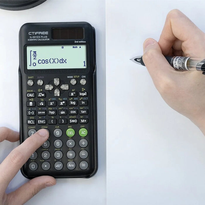 CTIFREE Scientific Calculator 417 Functions for Students / Professionals Digital Display Matrix Complex Equation Solver - Black - 4