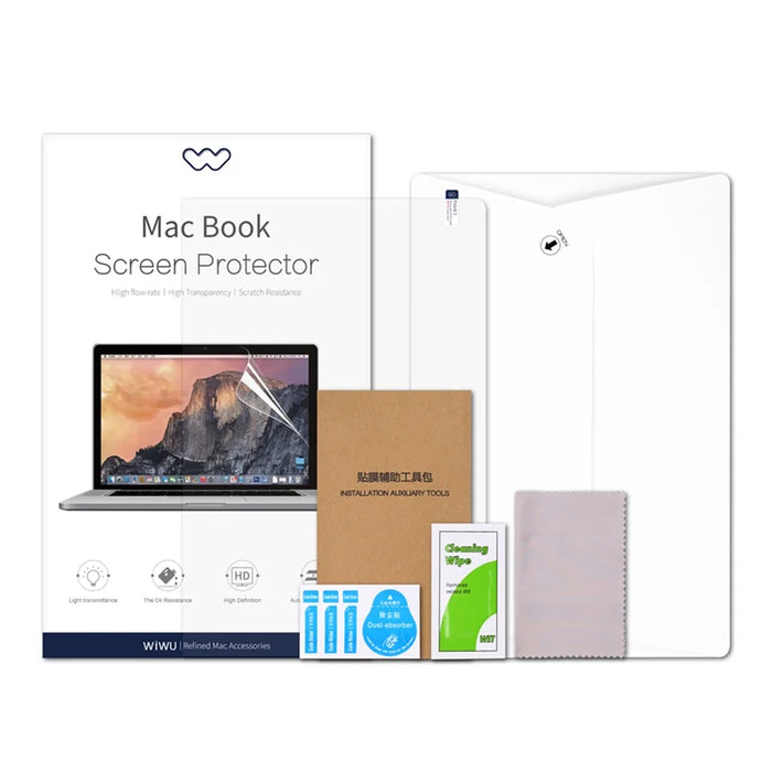 WIWU 2Pcs / Pack Full Coverage Anti-Scratch HD Clear PET Shield for MacBook Pro 16 inch (2024) M4 A3403 / A3186 / (2023) M3 A2991 / M2 A2780 / (2021) - 5