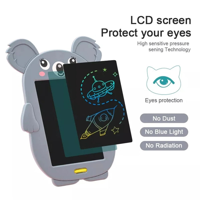 8.5 Inch Color LCD Writing Tablet Cartoon Mouse Shaped Kids Doodle Handwriting Board Children Learning Toy Drawing Pad with One-key Lock Screen Function - 2