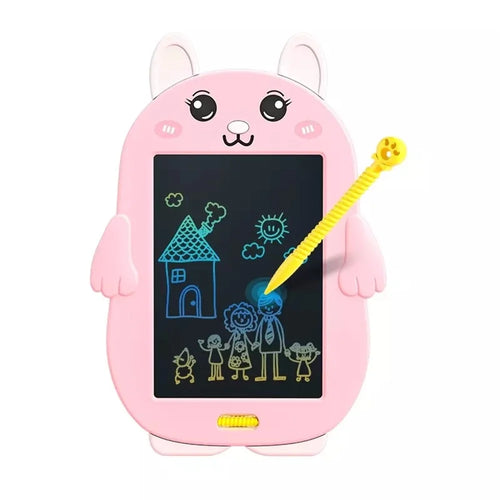 Rabbit Shaped Kids 8.5 Inch LCD Drawing Pad Toddler Boys Girls Doodle Writing Tablet Handwriting Board with Lock Function One-click Erase - 1