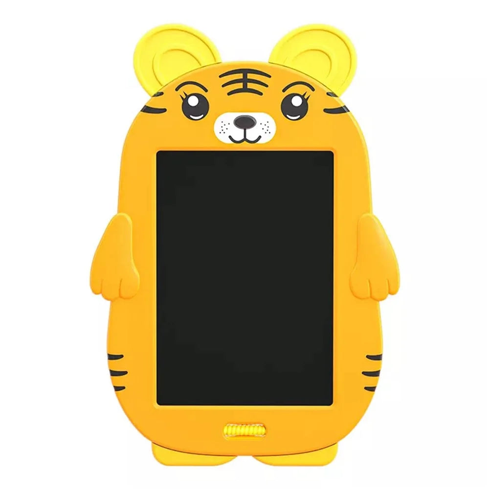 Tiger Shaped Kids 8.5 Inch LCD Drawing Pad Toddler Boys Girls Doodle Writing Tablet Handwriting Board with Lock Function One-click Erase - 1