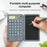 Multifunction 12-Digit Calculator LCD Writing Tablet Handwriting Drawing Tablet Notepad with One-key Lock Screen Function for Office, School, Business - 2