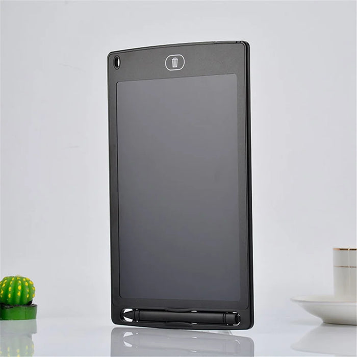 8.5inch LCD Handwriting Board Drawing Writing Graffiti Tablet Memo Pad with Stylus Pen - Black - 6