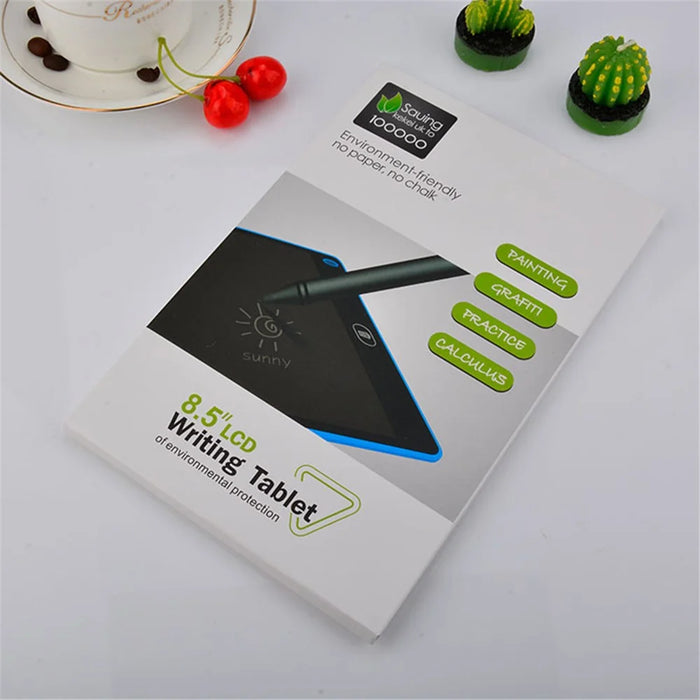 8.5inch LCD Handwriting Board Drawing Writing Graffiti Tablet Memo Pad with Stylus Pen - Black - 7