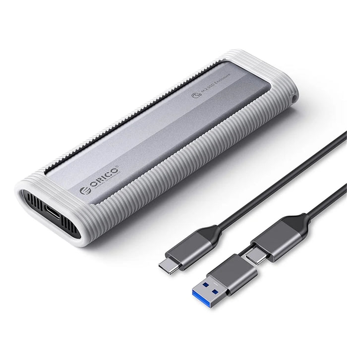 ORICO AXM2S-G2-V1-GY-BP M.2 NVME SSD Enclosure USB Type-C 3.2 to NVME Adapter - 1
