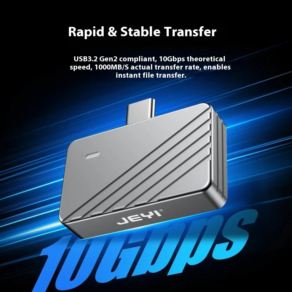 JEYI M.2 NVMe SSD Enclosure USB 3.1 Gen2 Type-C Portable Solid State Drive External Case - i9 Linglong 2230C - 5