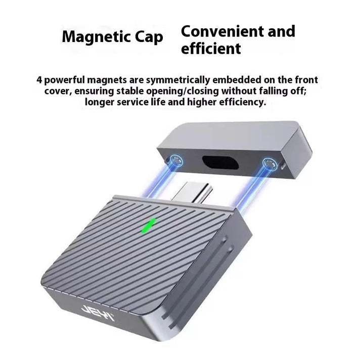 JEYI M.2 NVMe to USB 3.2 Gen2 SSD Enclosure Magnesium Aluminum Alloy Case Support 4TB Solid State Drive - 5